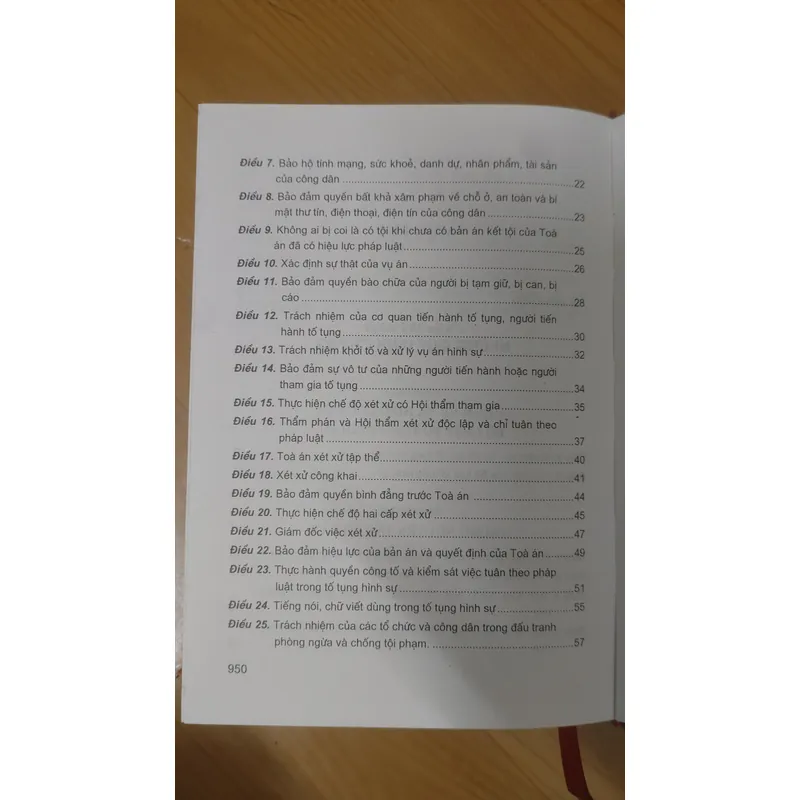 BỘ LUẬT TỐ TỤNG HÌNH SỰ  704107