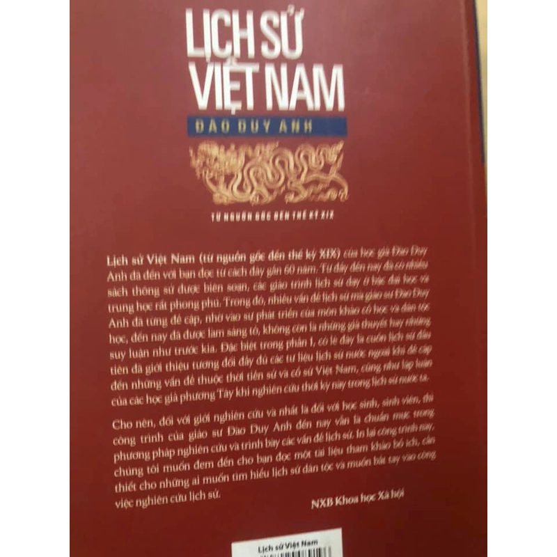 Sách Lịch sử Việt Nam (Từ nguồn gốc đến thế kỷ XIX) - Đào Duy Anh 307244