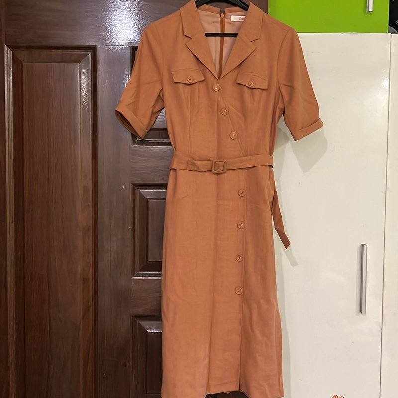 Đầm công sở kèm belt Toson fashion  508020