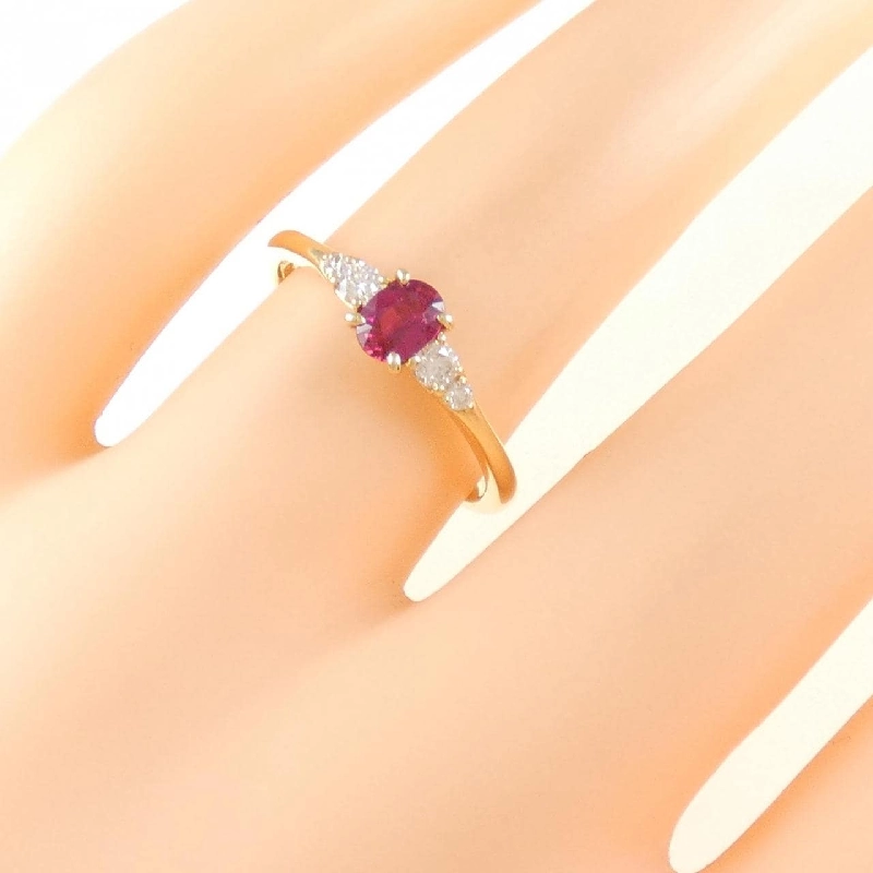 Nhẫn Ruby K18YG 0.26CT 668078