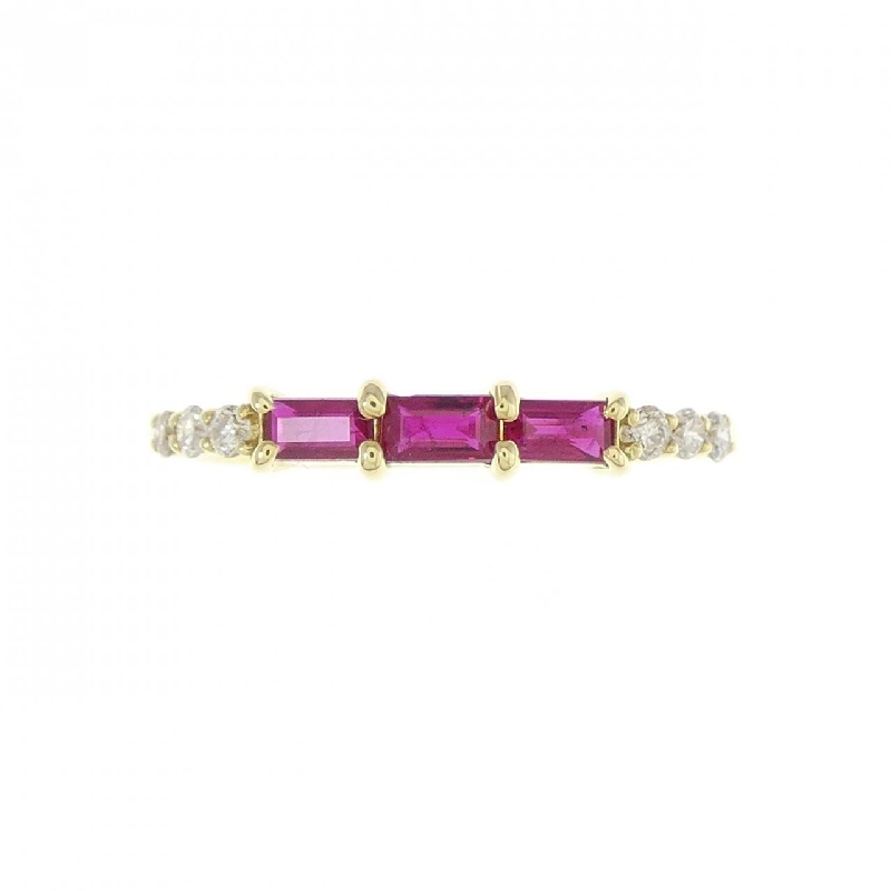 【Sản phẩm mới】Nhẫn ruby K18YG 0.25CT 673685