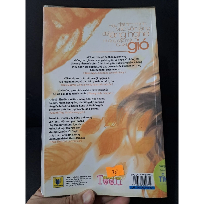 Ngày gió không còn thổi lá bay mới 80% bẩn nhẹ, lỗi trang cuối 2012 Nhiều tác giả HCM1604 VĂN HỌC 919046