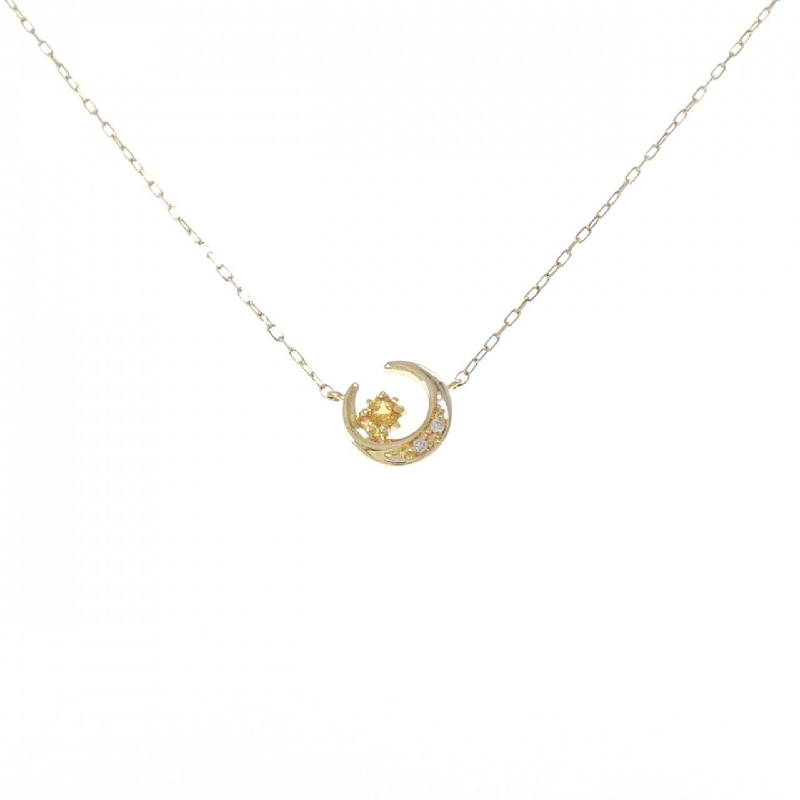4゜C Mặt trăng Citrine Dây chuyền - Hàng hiệu Authentic 839845