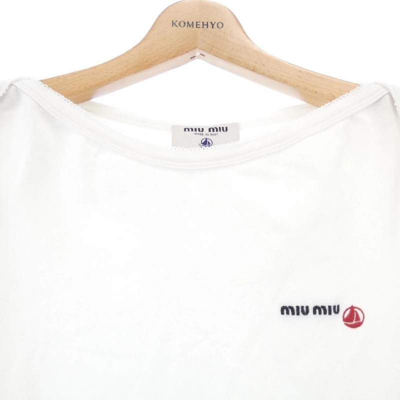 MIU MIU PETIT BATEAU Áo thun slim chất liệu jersey co giãn MJN563 SOOO 16J8 - Hàng hiệu Authentic 818935