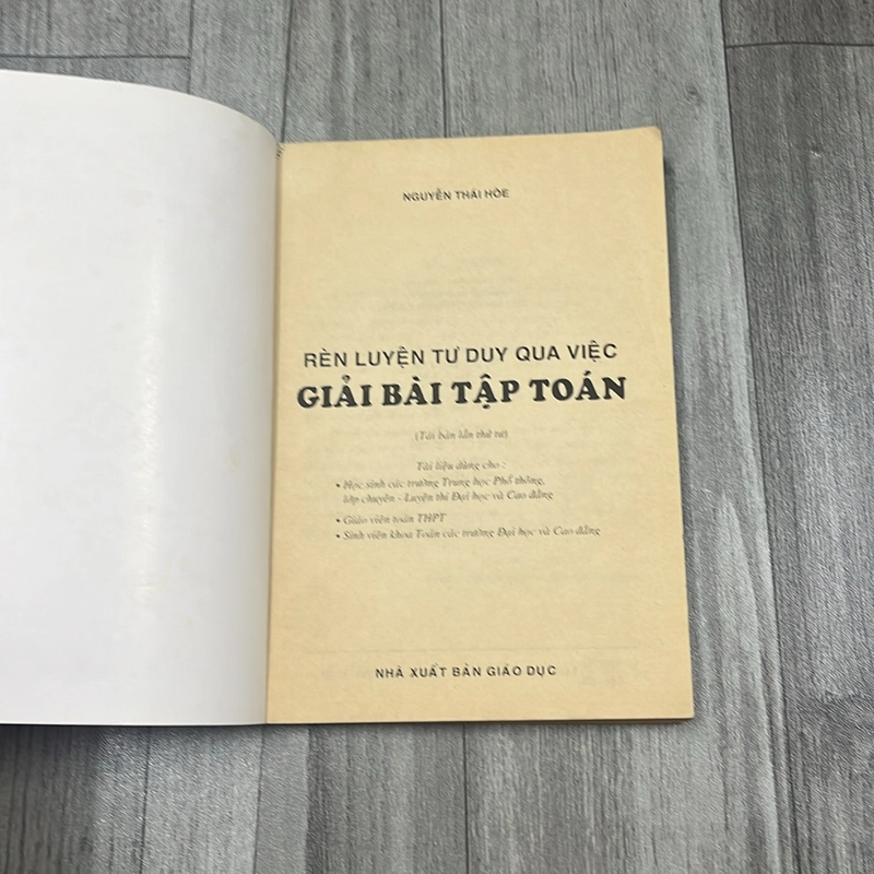 Rèn luện tư duy qua việc giải các bài tập toán. 2b2 527677
