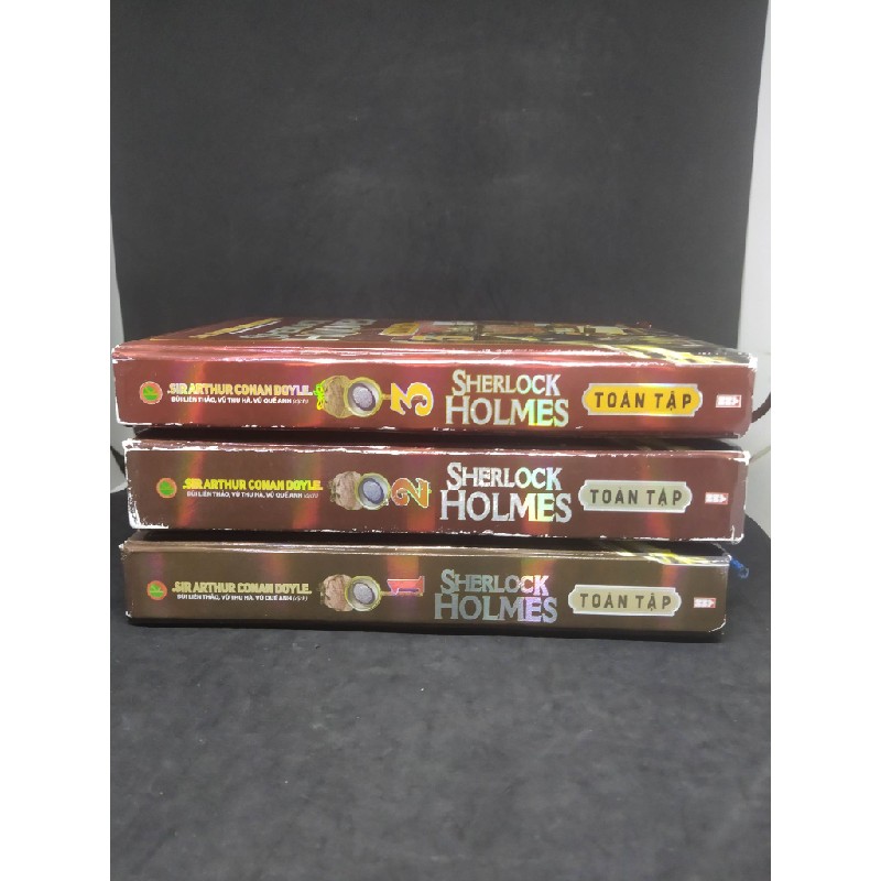 Bộ 3 cuốn Sherlock Holmes mới 80% bìa cứng HCM0103 38726