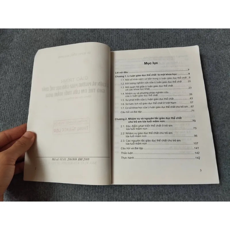 GIÁO TRÌNH LÍ LUẬN VÀ PHƯƠNG PHÁP GIÁO DỤC THỂ CHẤT CHO TRẺ EM LỨA TUỔI MẦM NON 729267