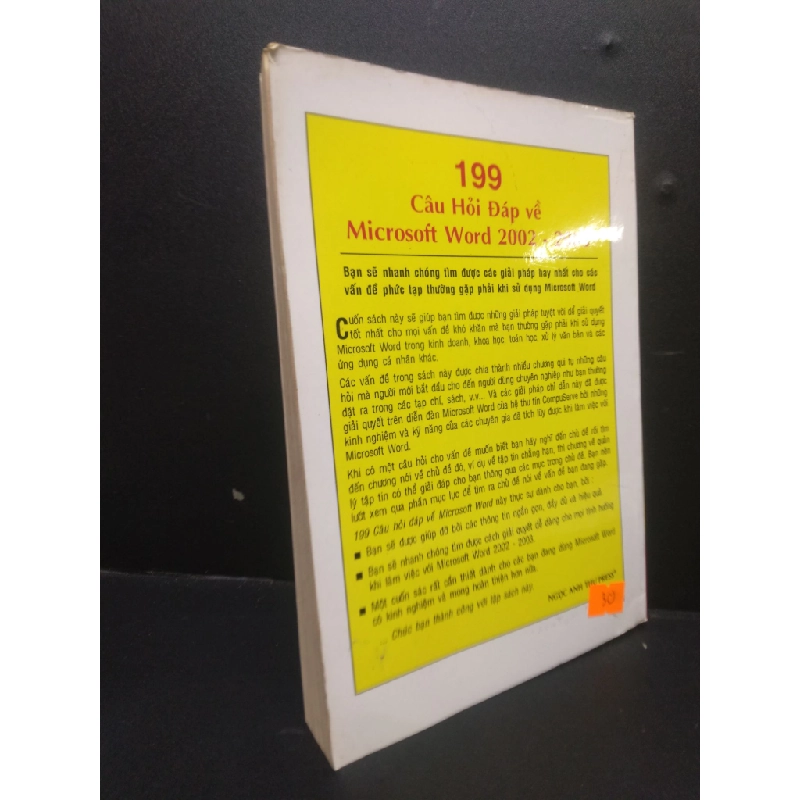 199 câu hỏi đáp về microsoft word Nguyễn Tién-Nguyễn Văn Hoài 2004 mới 80% ố vàng HCM3105 kỹ năng 154189
