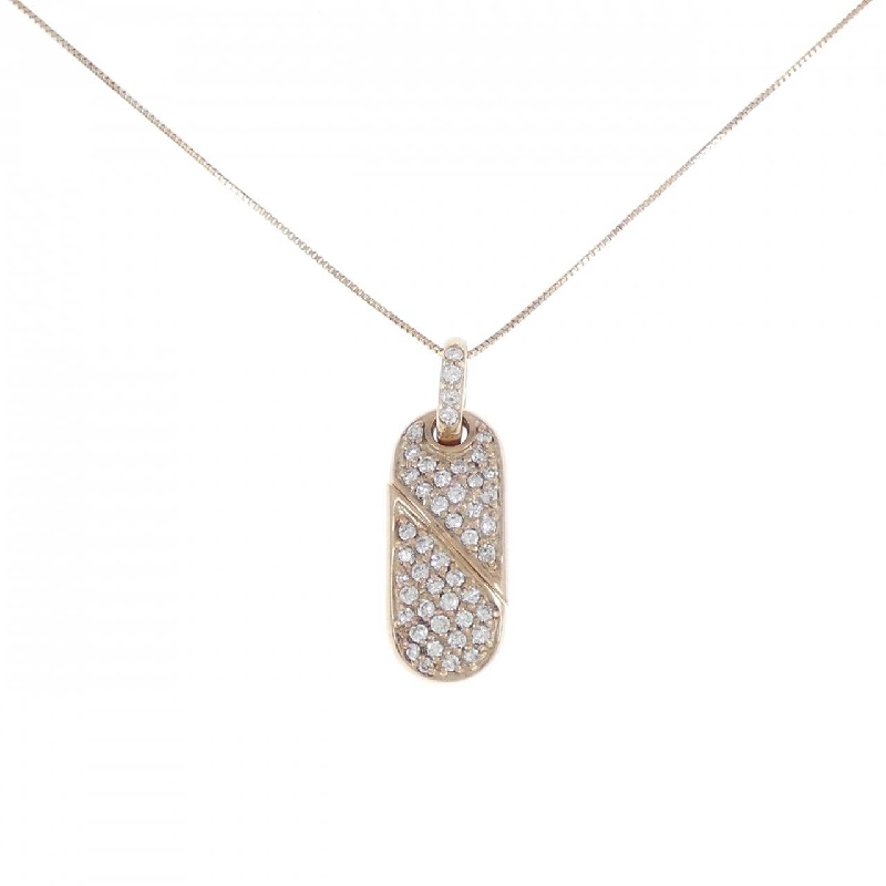 K18PG 2WAY Mặt Dây Chuyền Hình Tim Đính Đá Kim Cương 0.50CT - Hàng hiệu Chính Hãng 862813