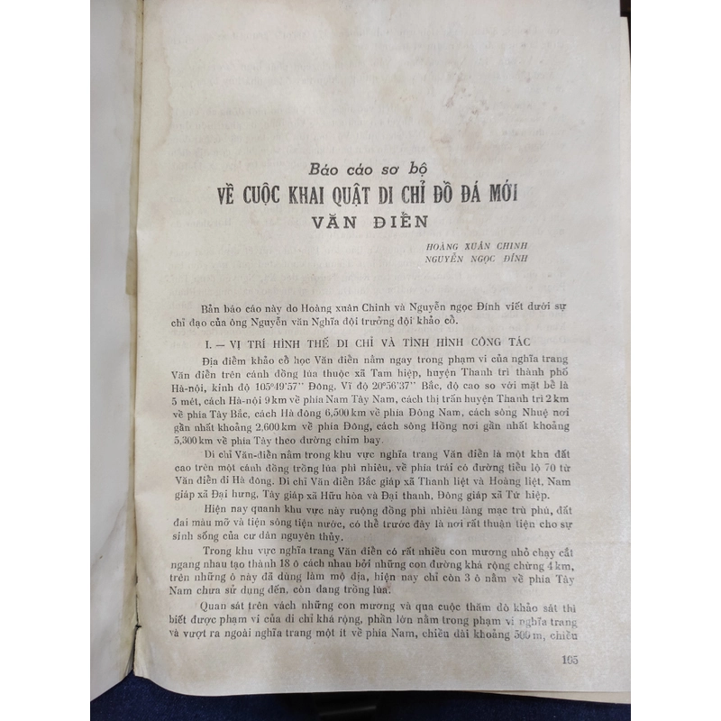 Một số báo cáo về khảo cổ học Việt Nam 292025