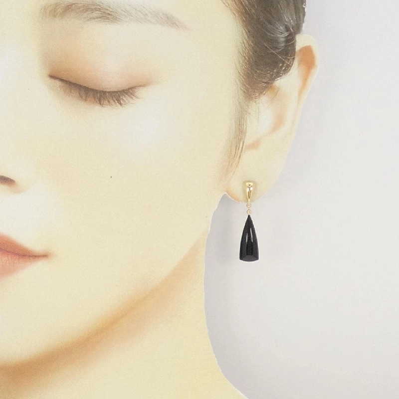 K18YG Onyx Bông tai - Hàng hiệu Chính hãng 868962