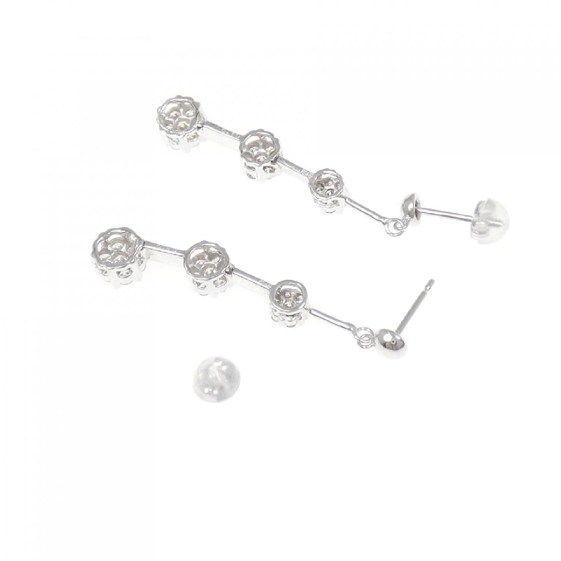 K18WG Bông tai kim cương 1.00CT - Hàng hiệu Chính hãng 865521