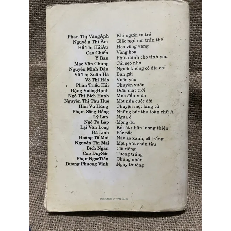 Truyện ngắn trẻ Việt Nam  1990  748315