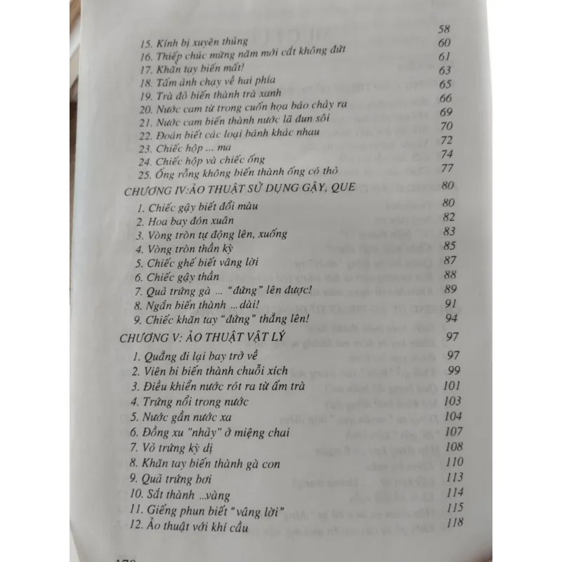 cuốn sách hướng dẫn về ảo thuật.
Tên sách: 90 Trò Ảo Thuật Lý Thú.
 929328