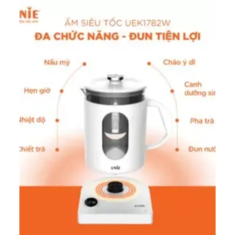 ⚡ UNIE UEK1782W – Công suất mạnh mẽ, đun sôi nhanh, tiết kiệm điện, bảo vệ an toàn 100%! 716087