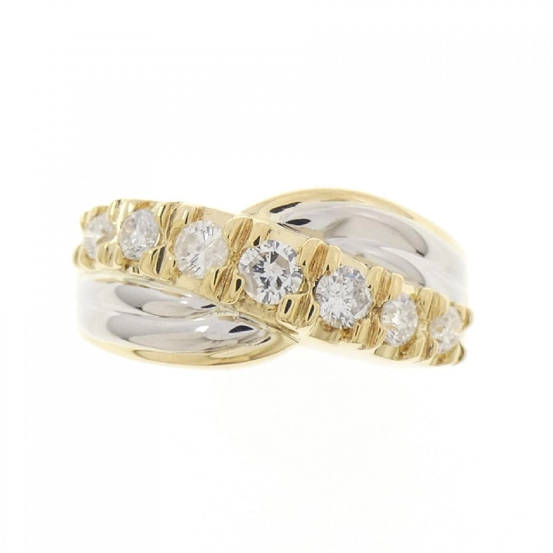 Nhẫn kim cương K18YG/PT850 0.51CT 666804