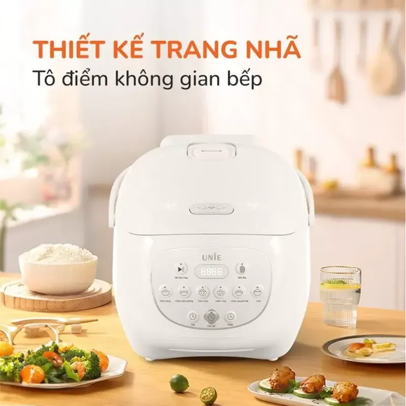 Nồi cơm điện lòng gốm UNIE URC815 – Giữ trọn hương vị, ăn cơm ngon mỗi ngày 573041