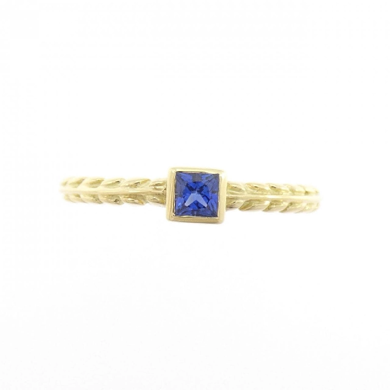 Nhẫn Sapphire K18YG 0.156CT - Hàng hiệu Chính hãng 853904