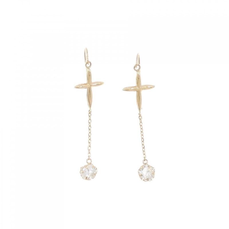 K10YG Bông tai hình chữ thập - Hàng hiệu Chính hãng 869211