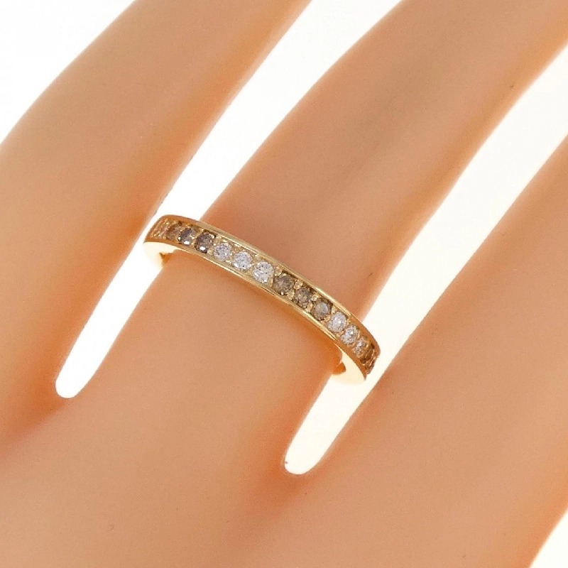 Nhẫn kim cương K18YG 0.20CT 673665