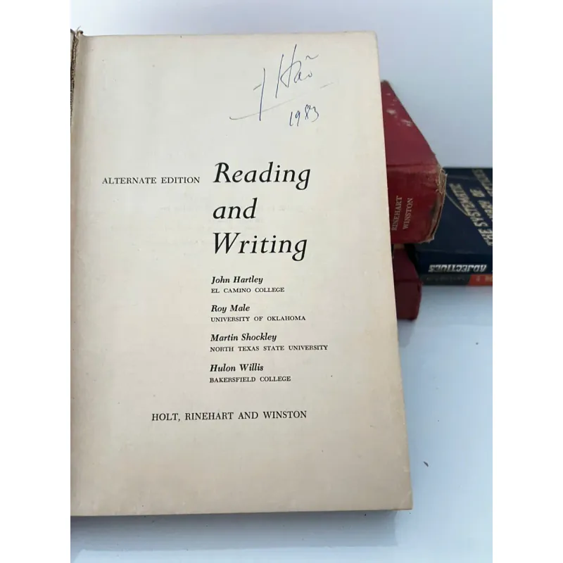 Reading and Writing 707561