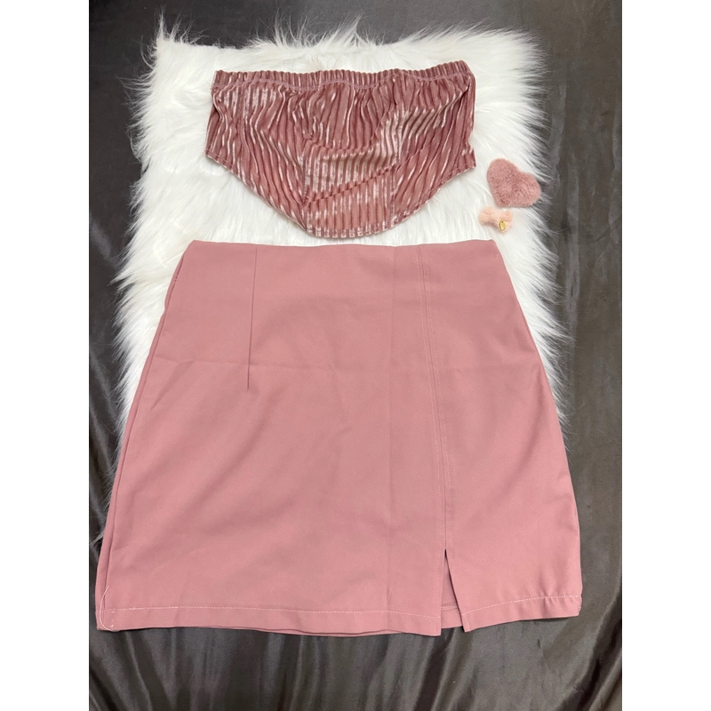 Set đồ nữ màu hồng size m 445913