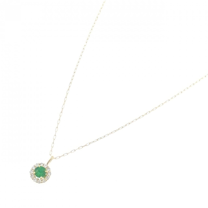 K18YG Emerald Necklace 0.07CT - Hàng hiệu Authentic 858926