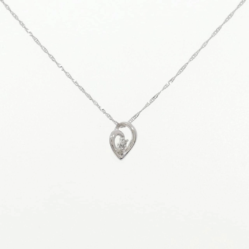 K18WG Dây chuyền kim cương 0.02CT - Hàng hiệu Authentic 857612