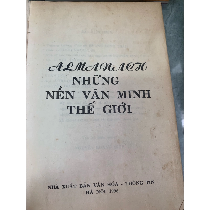 ALMANACH NHỮNG NỀN VĂN MINH THẾ GIỚI  274540