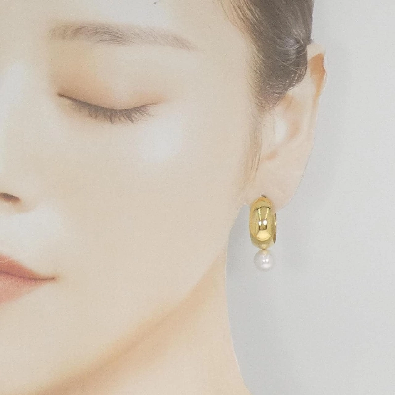 K18YG Bông tai ngọc trai Akoya 8.5mm - Hàng hiệu Chính hãng 871065