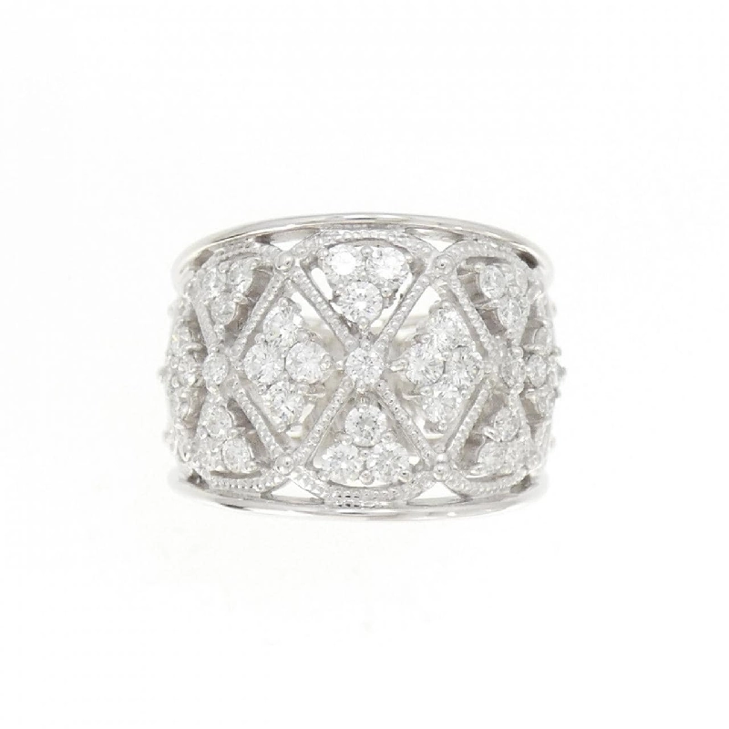 Nhẫn kim cương K18WG 1.02CT 672420