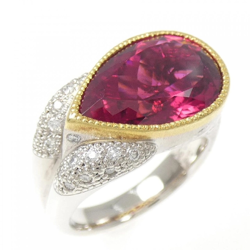 Nhẫn Tourmaline Rubelite K18YG/PT900 5.41CT - Hàng hiệu Chính hãng 854968