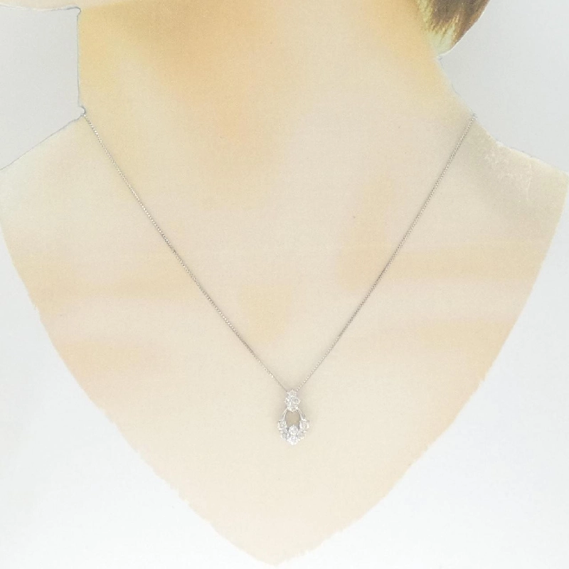 K18WG Dây chuyền kim cương 0.50CT - Hàng hiệu Chính hãng 863806