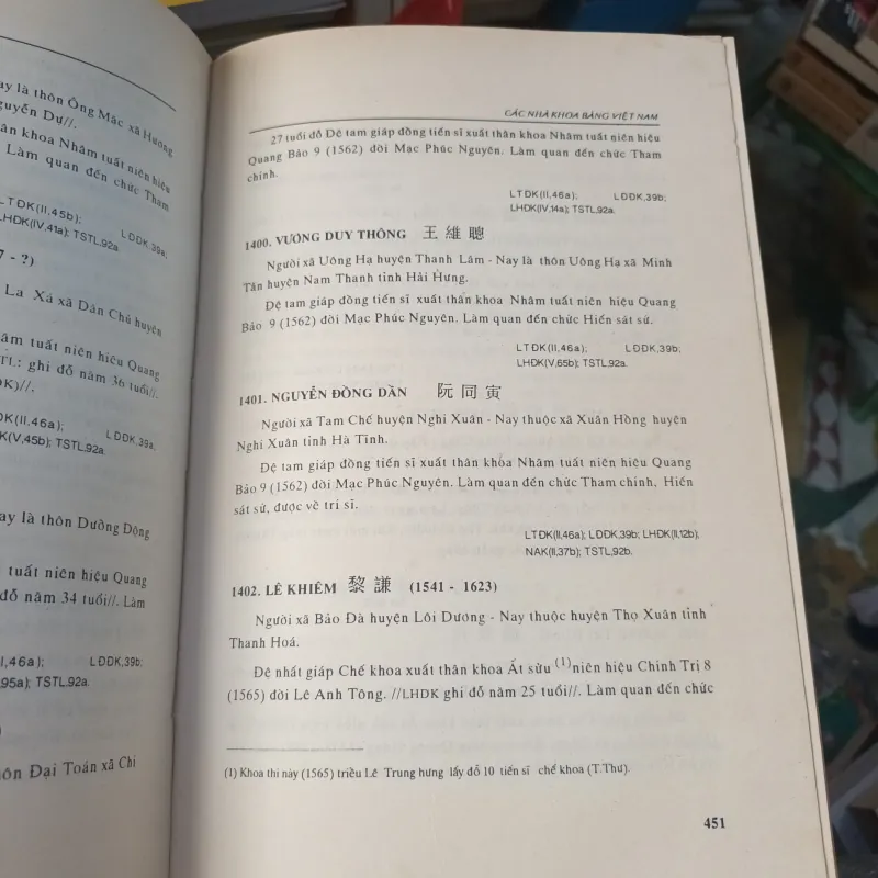 Các Nhà Khoa Bảng Việt Nam 1075-1919 - Ngô Đức Thọ 1020329