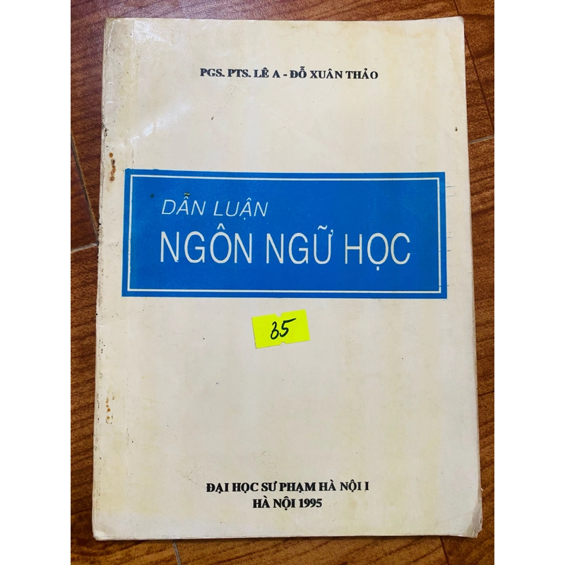Dẫn luận NGÔN NGỮ HỌC  506938