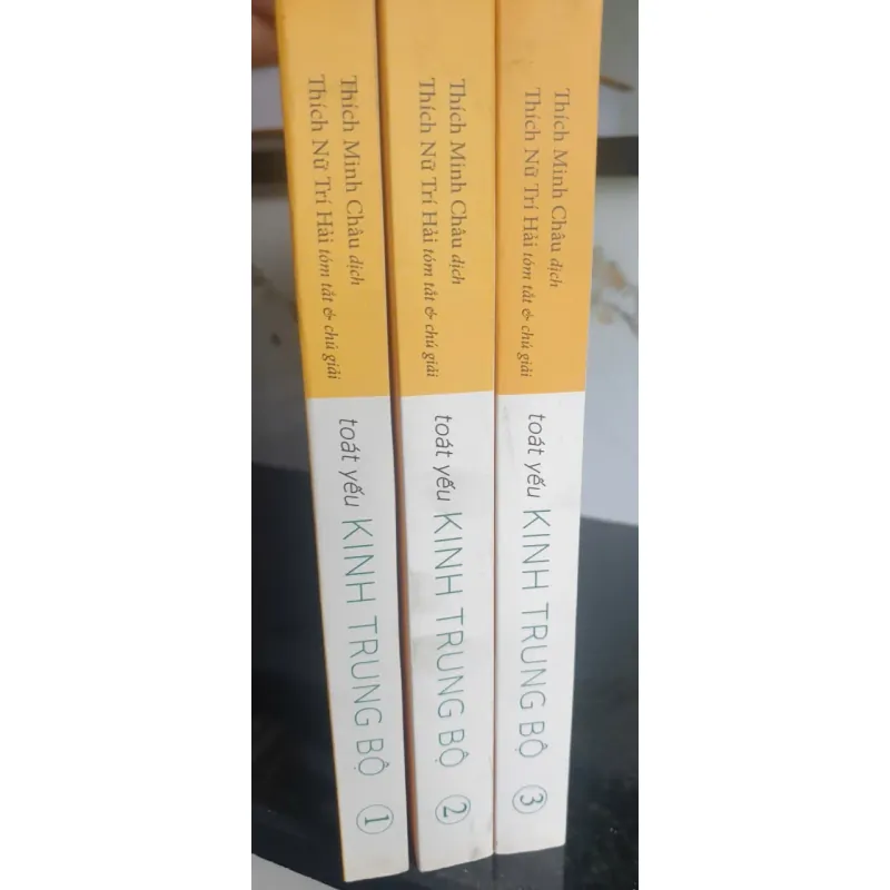 Bộ 3 tập Toát Yếu Kinh Trung Bộ - Thích Minh Châu mới 90% 680719