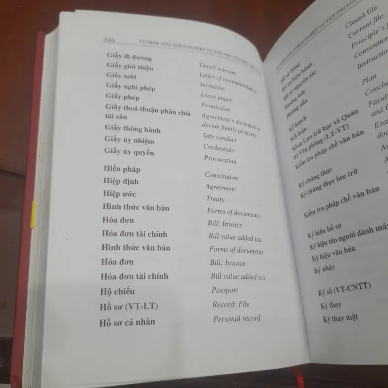 Từ điển GIẢI THÍCH NGHIỆP VỤ VĂN THƯ LƯU TRỮ VIỆT NAM 1022067