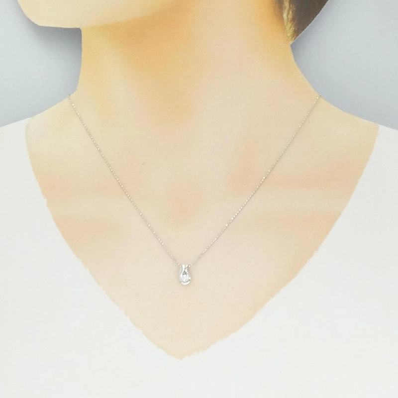 K18WG Dây chuyền kim cương 0.109CT - Hàng hiệu Chính hãng 859763