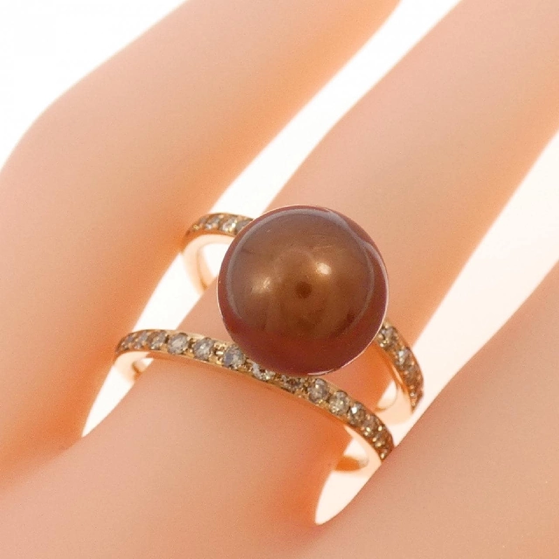 Nhẫn ngọc trai đen 750PG 10.0mm 668771