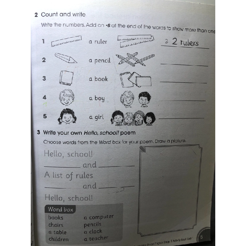 Cambridge Global English Activity Book 1 mới 85% bẩn nhẹ Caroline Linse và Schottman HPB2707 HỌC NGOẠI NGỮ 192498