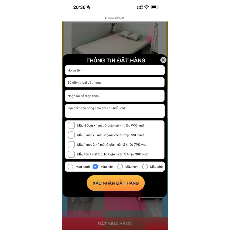 Giường Sofa gấp gọn Cafa 755336