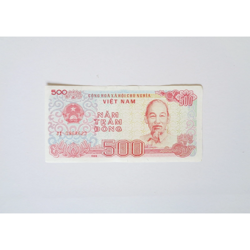 Tờ tiền 500 đồng xưa (JI 0968623) 370796