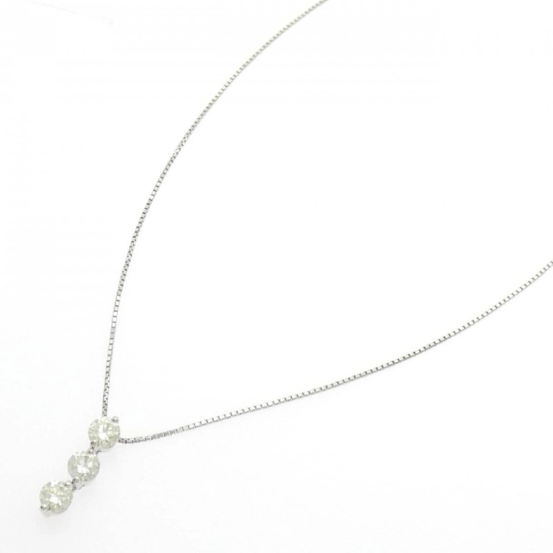 Dây chuyền kim cương ba viên PT900/PT850 2.10CT - Hàng hiệu Chính hãng 856894