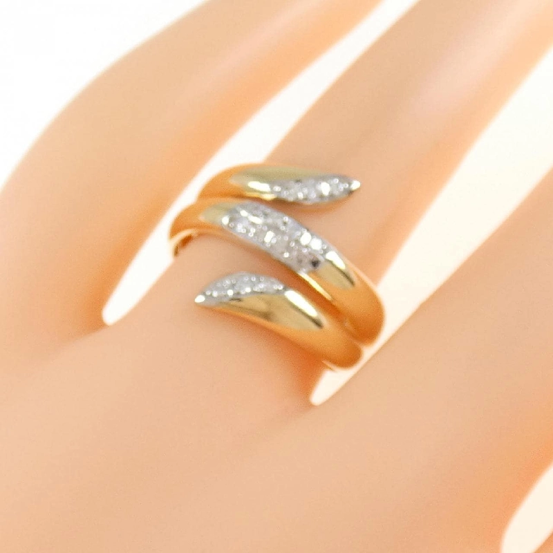 Nhẫn kim cương K18YG/PT 0.14CT - Hàng hiệu Authentic 856278