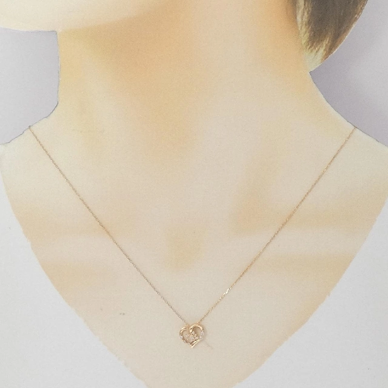 4゜C Hình trái tim Kim cương Dây chuyền - Hàng hiệu Authentic 844446