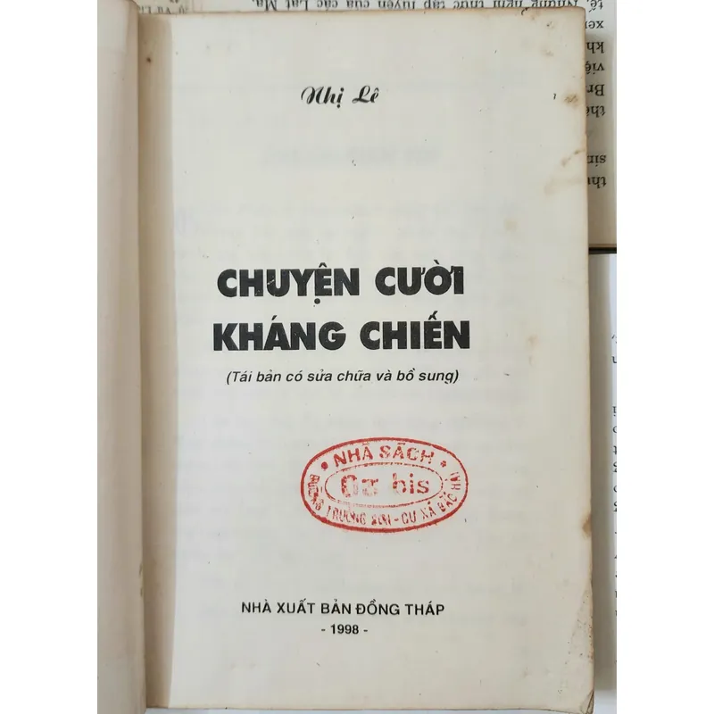 CHUYỆN CƯỜI KHÁNG CHIẾN- Nhị Lê 707228