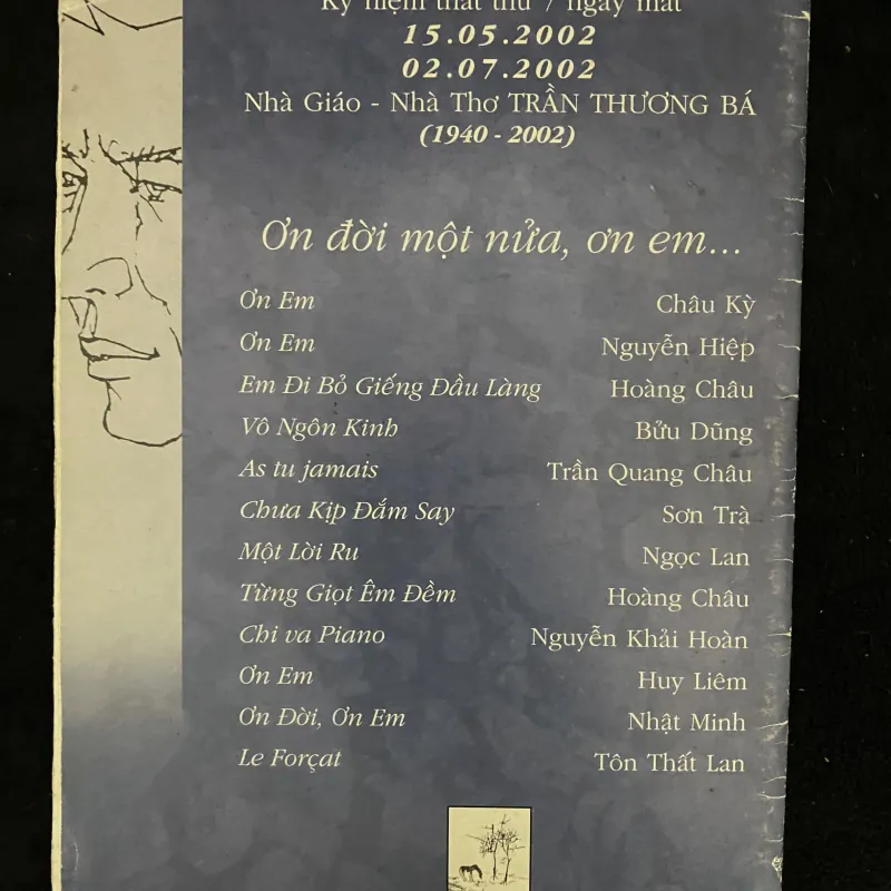 Tập nhạc: Ơn đời một nửa, ơn em.. Trần Thương Bá. ( lưu hành nội bô) 1024304