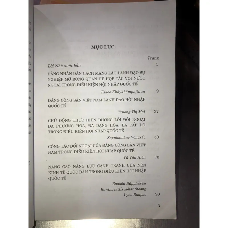 Hội nhập quốc tế - Kinh nghiệm của Lào và kinh nghiệm của Việt Nam  709655