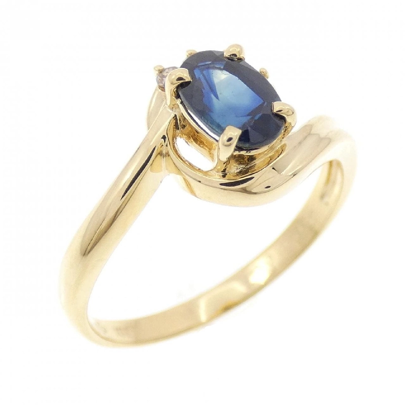 Nhẫn Sapphire K18YG 0.70CT - Hàng hiệu Chính hãng 856391