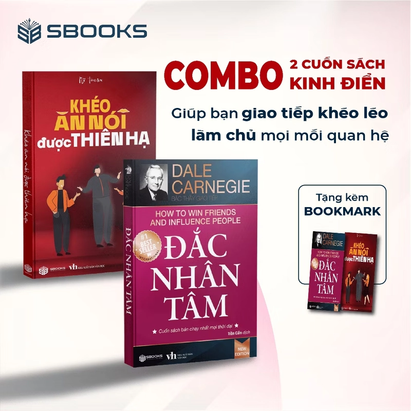 Combo 2 cuốn Đắc nhân tâm và khéo ăn nói sẽ được lòng thiên hạ 479369